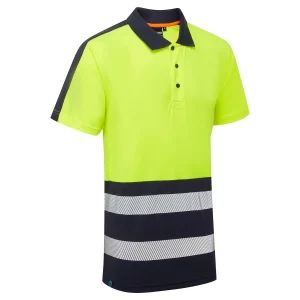 Essentials Hi-Vis Eco Coolair Polo Shirt