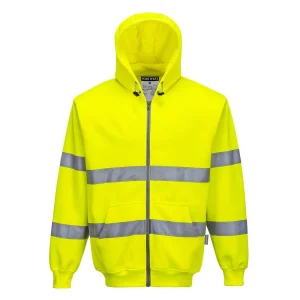 Hi-Vis Zipped Hoodie