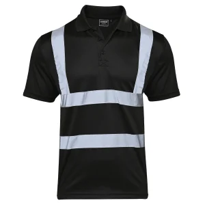 Hi Vis Black Bird Eye Polo Shirt