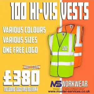 100 Hi Vis Vest Deal