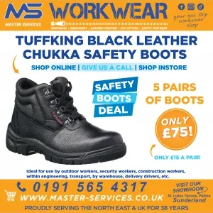 Safety boots deal 5 for £75 Tuffking Chukka 9038