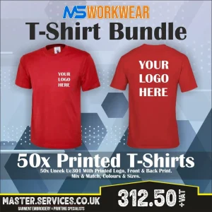 50 Printed T-Shirts