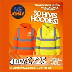 50 Printed Supertouch Hi Vis Hoodies